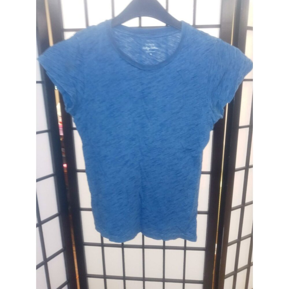 J. Crew Tee Vintage Cotton Blue Size Small Short Sleeve Crew Neck Pullover